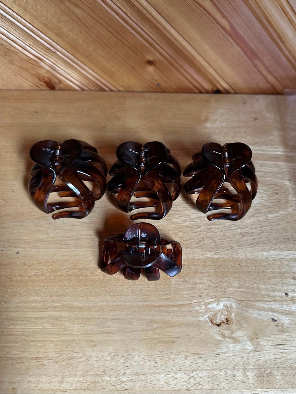 Tortoiseshell Octopus Style Hair Clips